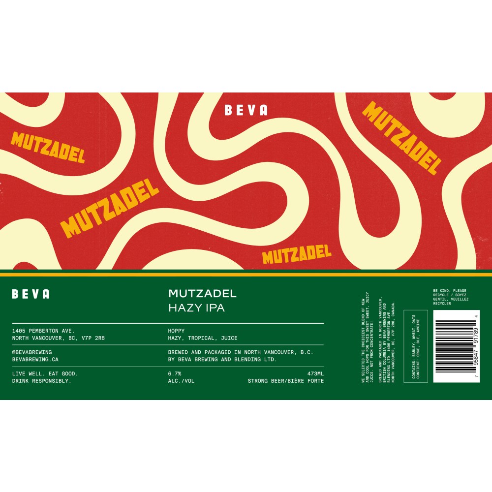 Beva Mutzadel Hazy IPA 4Pack