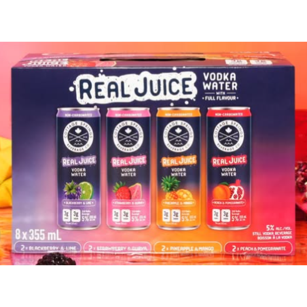COTTAGE SPRING REAL JUICE VODKA WATER