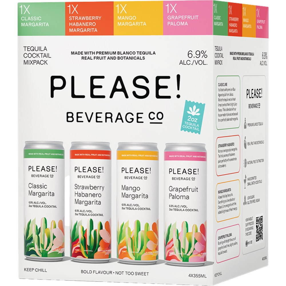 PLEASE COCKTAILS - TEQUILA MIX PACK CAN
