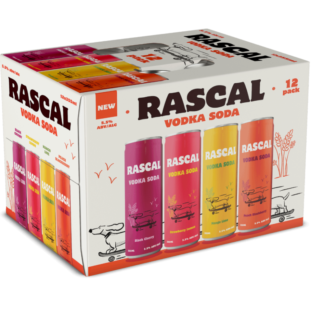 RASCAL VODKA SODA MIXED PACK