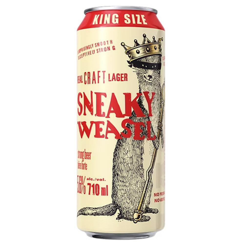 SNEAKY WEASEL CRAFT LAGER 710ML