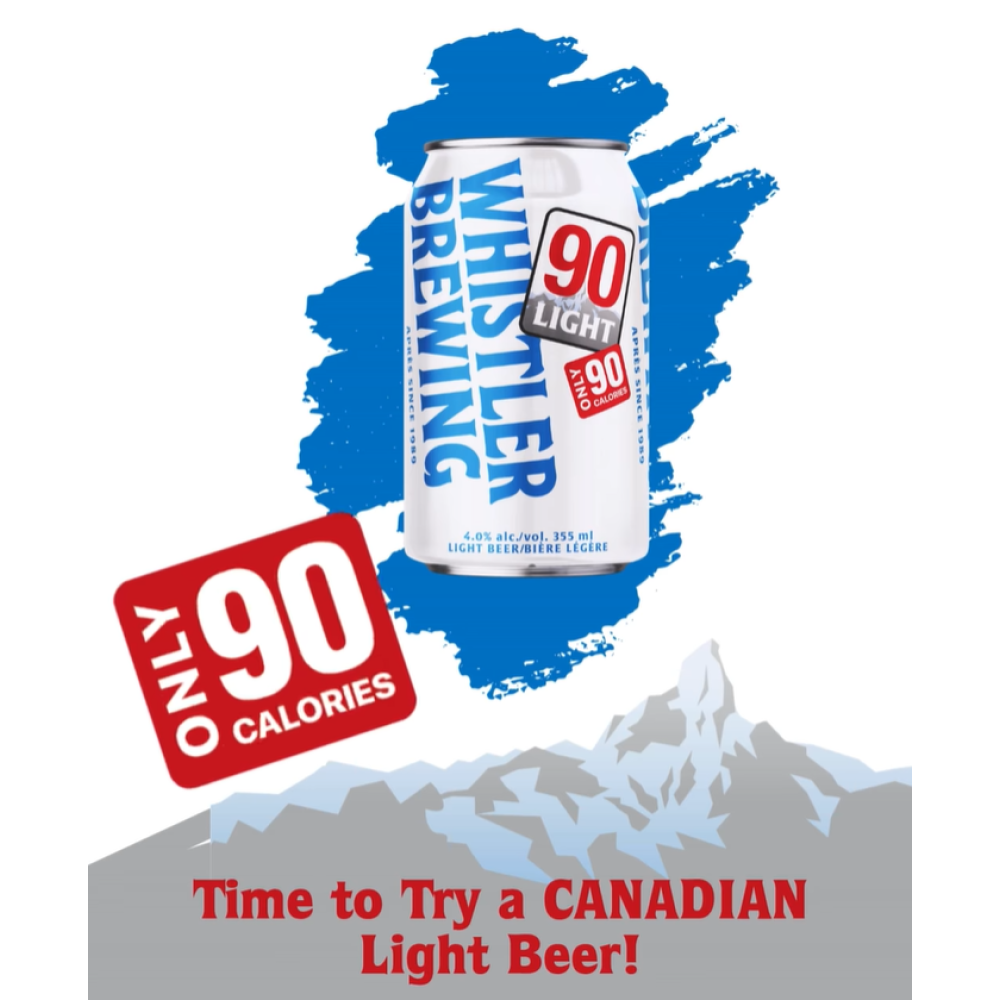 WHISTLER BREWING - 90 LIGHT 12P