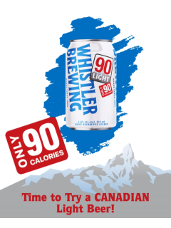 WHISTLER BREWING - 90 LIGHT 12P
