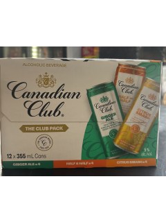 CANADIAN CLUB THE CLUB PACK MIXER 12 CAN