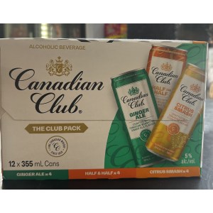 CANADIAN CLUB THE CLUB PACK MIXER 12 CAN