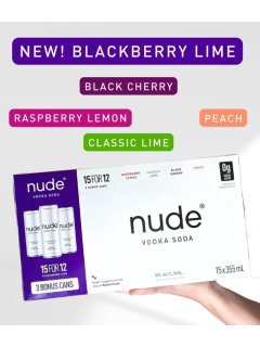 NUDE VODKA 15 FOR 12