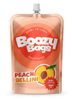 BOOZY BAGS PEACH 1L